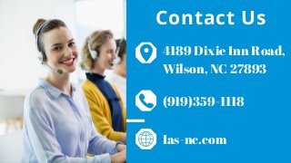 Contact Us
4189 Dixie Inn Road,
Wilson, NC 27893
Ias-nc.com
(919)359-1118
 
