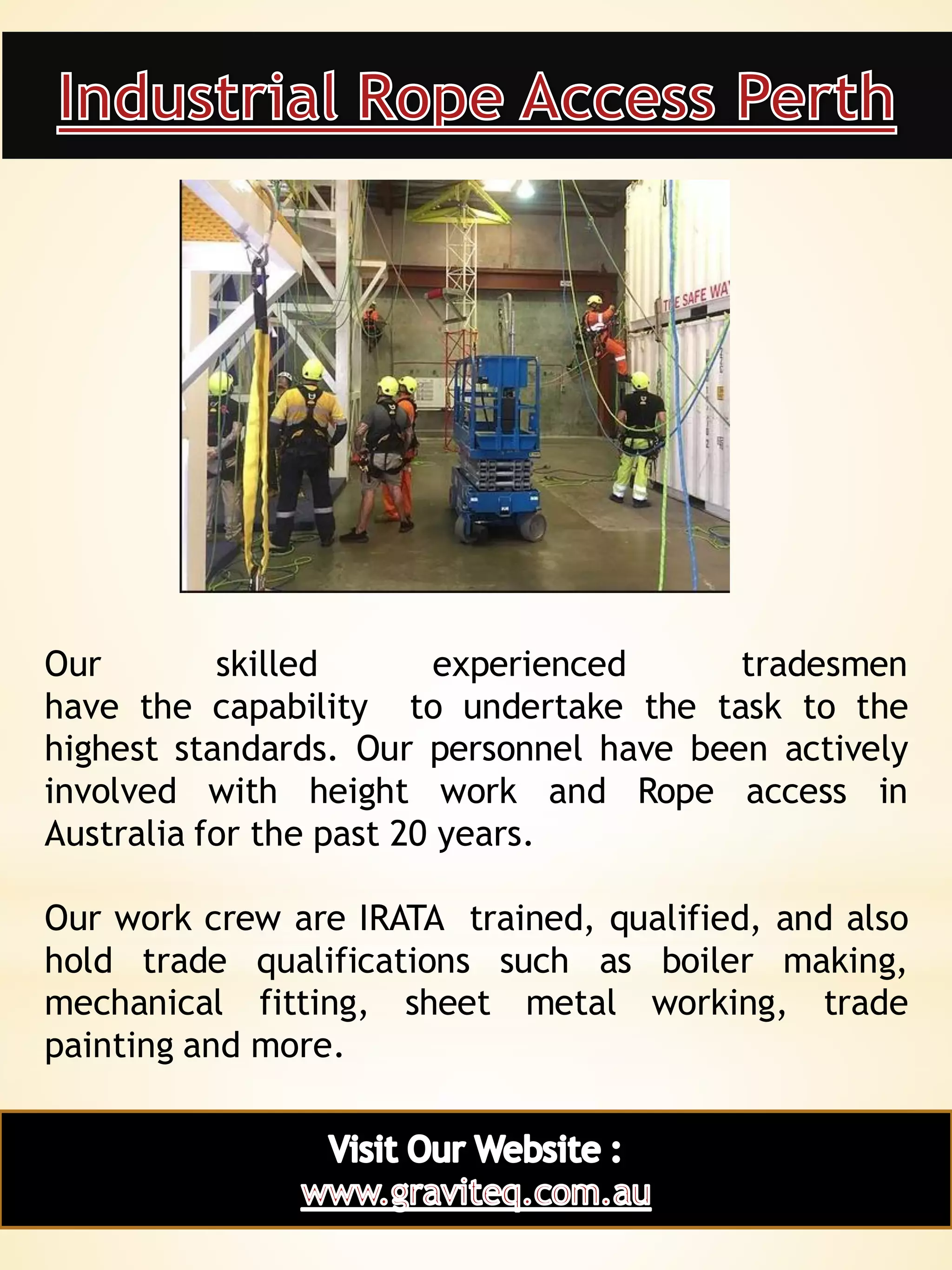 Industrial Rope Access Perth | PDF