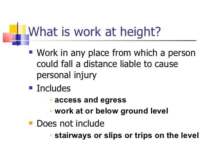 work at height safety pdf