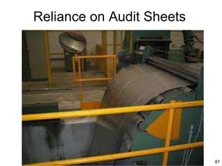 87
Reliance on Audit Sheets
 