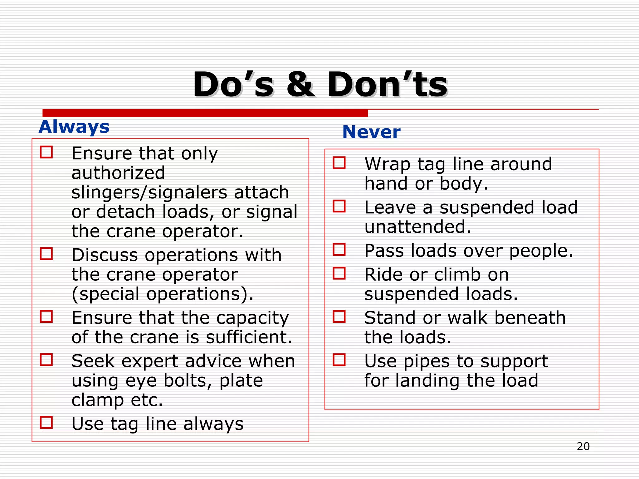 Industrial safety of lifting & procedure | PPT