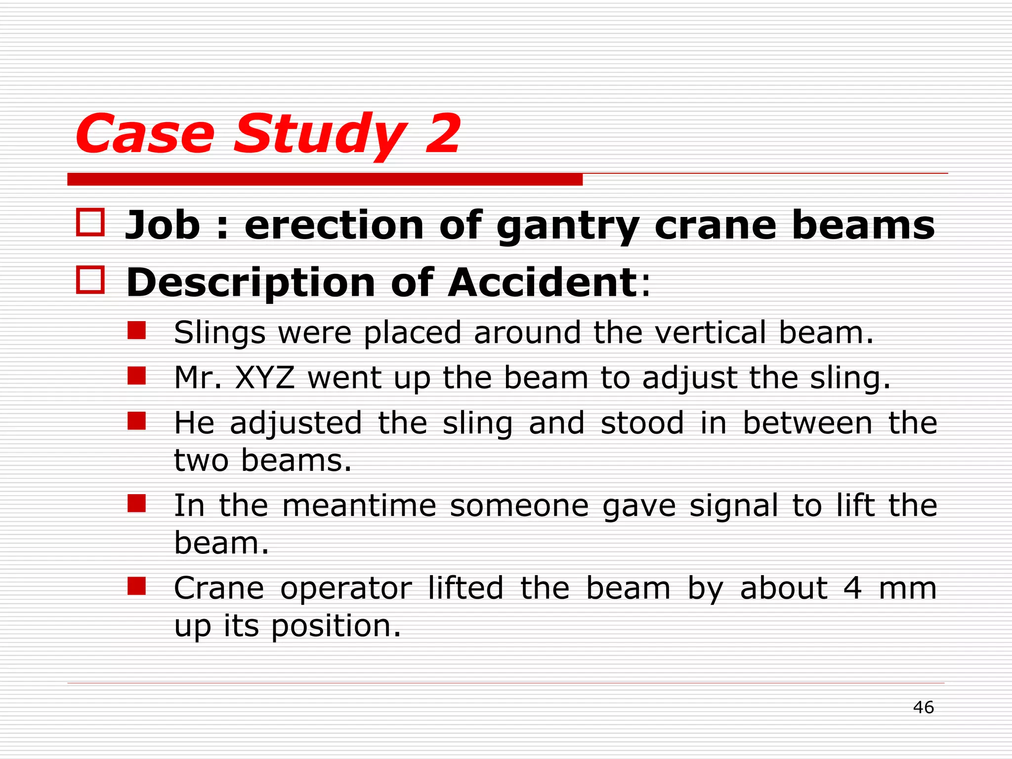 Industrial safety of lifting & procedure | PPT