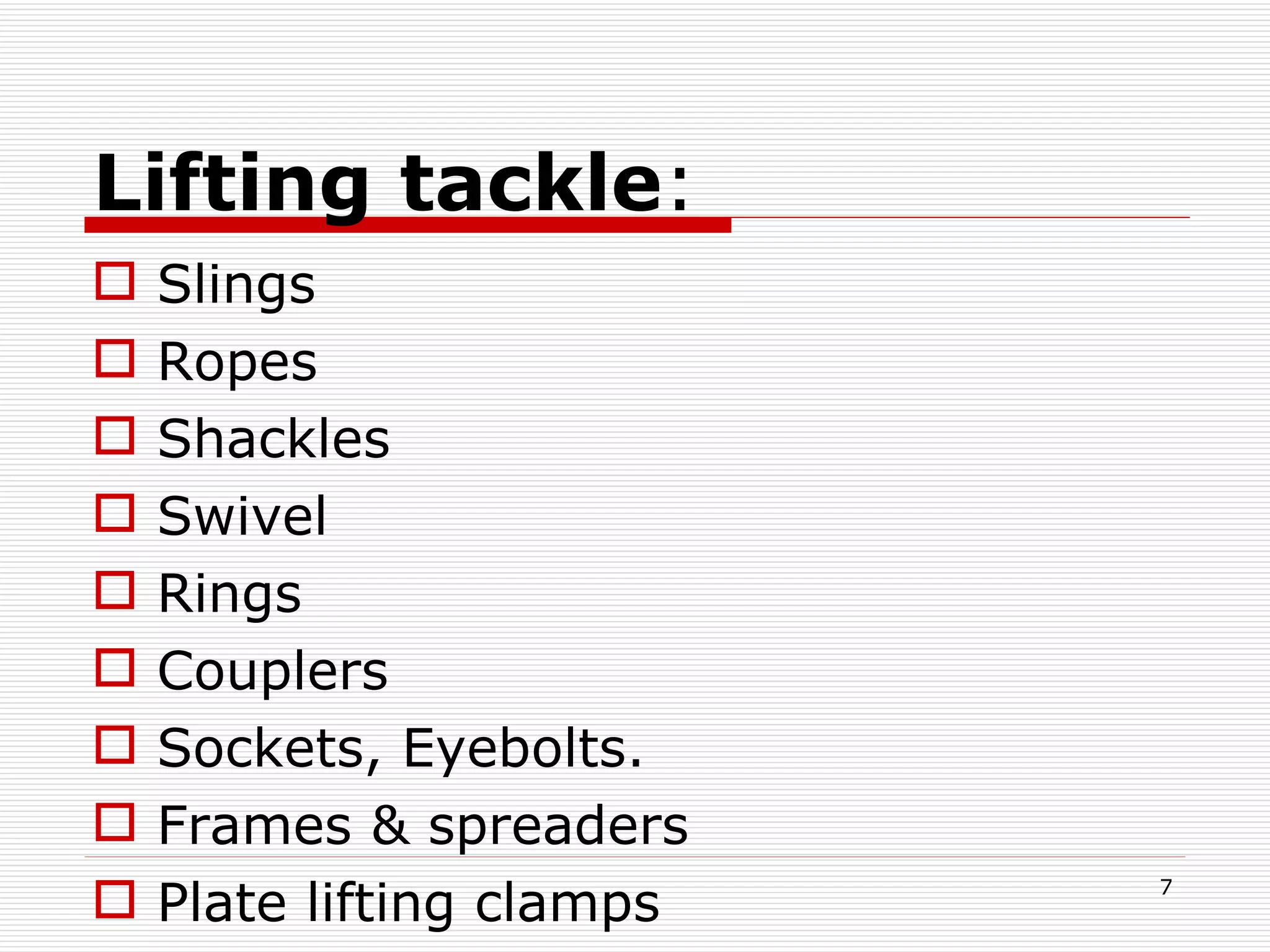 Industrial safety of lifting & procedure | PPT