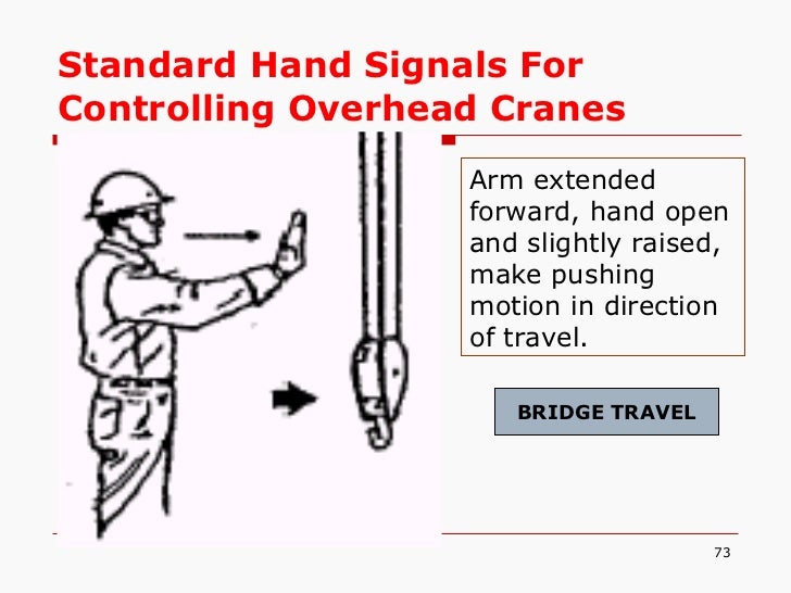 travel bridge hand signal