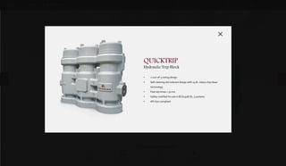 DOWNLOADSBROCHURES PRESENTATIONS SPEC SHEETSCASE STUDIES
DIGITAL
CONTROLS
& SOFTWARE
VALVES &
ACTUATION
GAS TURBINE
FUEL SYSTEMS
SYSTEM
INTEGRATION
G A S T U R B I N E
Purpose Built Fluid Control Systems.
H E A V Y F R A M E H Y D R A U L I C
QUICKTRIP
Hydraulic Trip Block
LIQUID STOP VALVE
Three-way Fuel Oil Stop Valve
FUEL NOZZELS
High Performance
A full line of fuel, water, air metering and shutoff valves and actuators are Woodward's solution to the required performance, precision, speed and safety
requirements of gas turbine control products. Our leading edge integrated actuator and valve technology is the chosen solution for OEM's, packagers and end
user design to provide accurate, responsive and highly reliable fluid metering products.
LIQUID STOP VALVE
Three-way Fuel Oil Stop Valve
• Two stage, three-way design rapidly shut off all fuel flow
• 30,000 lb/h (13,608 kg/h) rated flow
• Closes in 0.09 seconds
• 1200 psig (8274 kPa) maximum operating pressure
FUEL NOZZELS
High-Performance
• Fuel Injection for Fuel Flexible Heavy Frame Turbines
• Fuel mixing, ignition, and atomization
• Precise control of fuel/air ratio
QUICKTRIP
Hydraulic Trip Block
• 2-out-of-3 voting design
• Self-cleaning dirt tolerant design with 25 lb. rotary chip shear
technology
• Fast trip times < 50 ms
• Safety certified for use in IEC61508 SIL-3 systems
• API-670 compliant
 