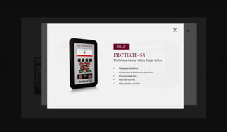 DOWNLOADSBROCHURES PRESENTATIONS SPEC SHEETSCASE STUDIES
DIGITAL
CONTROLS
& SOFTWARE
SAFETY TRIP
BLOCK
SAFETY
SENSORS
T U R B I N E S A F E T Y
PROTECH-SX
Safety Logic Solver
SIL-2
PROTECH-GII
Independent or 2oo3 Voting
Speed Safety Logic Solver
SIL-3
PROTECH-TPS
Independent or 2oo3 Voting
System Safety Logic Solver
SIL-3
MICRONET SAFETY SYSTEM (MSM)
High Performance Independent or
2oo3 Voting Safety System
Safety Systems Matched To Your Application
From the simple to the triple-redundant, Woodward has the safety system to meet your protection
requirements.
PROTECH-GII
Independent or 2oo3 Voting
Speed Safety Logic Solver
• Accepts 3, 2, or 1 speed inputs
• Overspeed and over-acceleration protection
• Field configurable
• 2-o-o-3 voted or independent output models
SIL-3MICRONET SAFETY
SYSTEM (MSM)
High Performance Independent or
2oo3 Voting Safety System
• Accepts 3, 2 or 1 speed inputs
• 100+ analog/discrete inputs
• 100+ relay outputs
• 2oo3 voted or independent output models
• Overspeed and over-acceleration protection
• IEC61508 SIL-3 certified
• API670 & API612 compliant
• High availability (TMR)
• On-line system testing with trip valve health monitoring
SIL-3
PROTECH-TPS
Independent or 2oo3 Voting
System Safety Logic Solver
• Accepts 3, 2, or 1 speed inputs
• 30 analog/discrete inputs
• 15 relay outputs
• 2-o-o-3 voted or independent output models
• Overspeed and over-acceleration protection
SIL-3
PROTECH-SX
Turbomachinery Safety Logic Solver
• Overspeed protection
• Acceleration & deceleration protection
• Programmable logic
• Auto test routines
• IEC61508 SIL-2 Certified
SIL-2
 