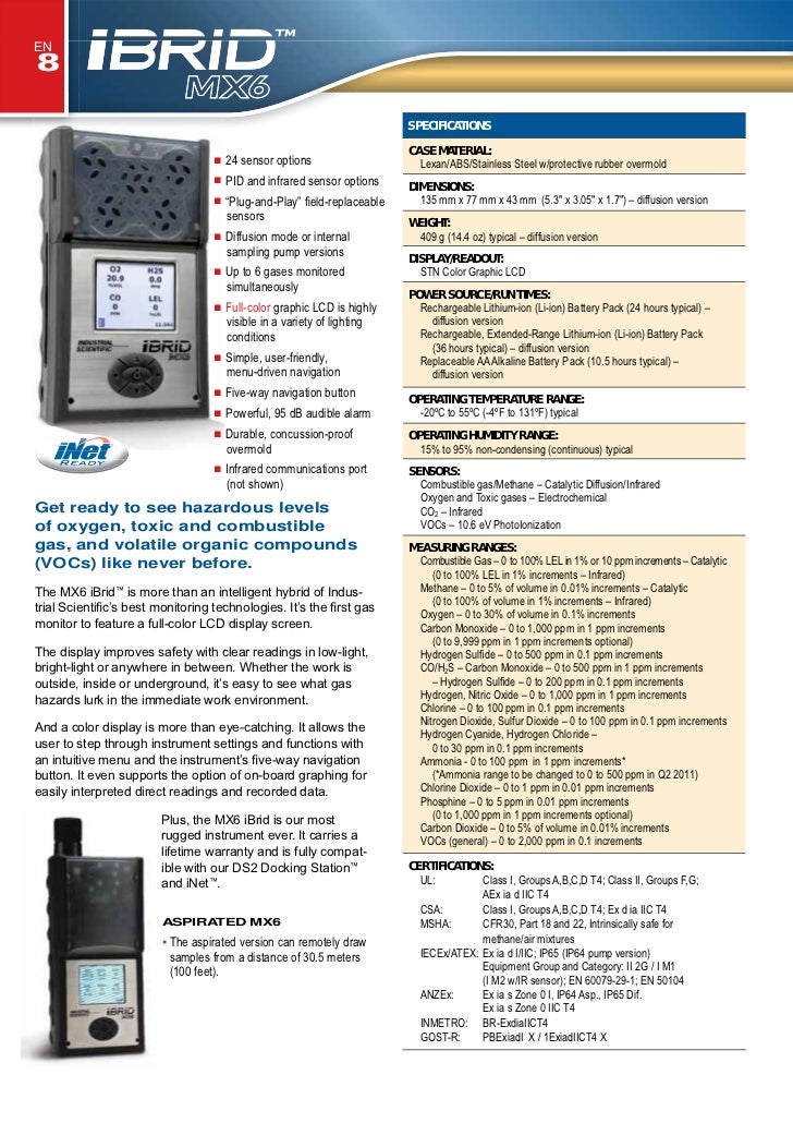 Industrial Scientific Corp. (Isc) 2011 Catalogue