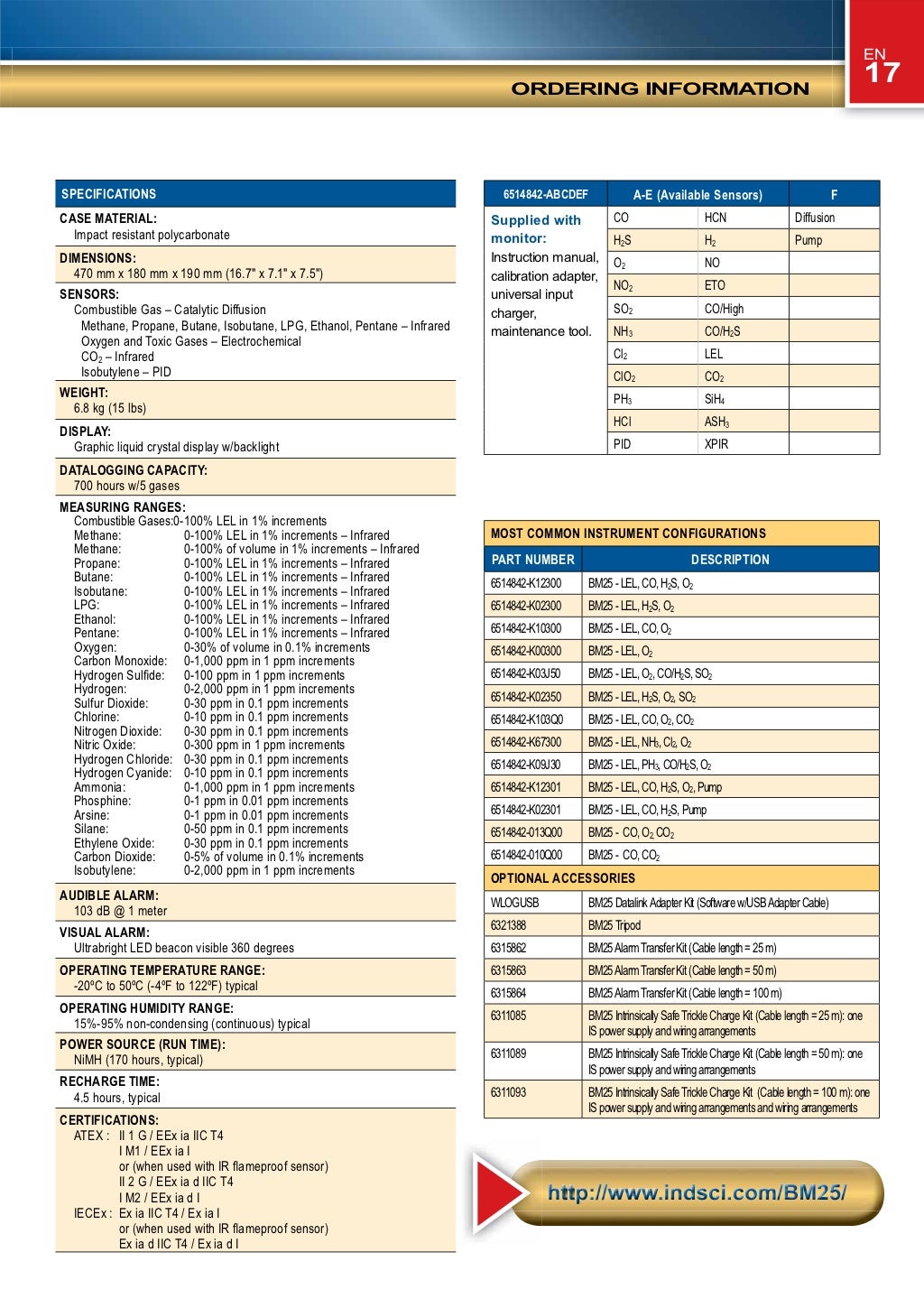 Industrial Scientific Corp. (Isc) 2011 Catalogue
