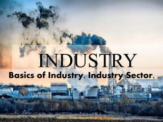 INDUSTRY 
Basics of Industry. Industry Sector. 
 
