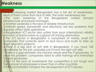Key Infrastructure Weaknesses Industrial sector (ict telecommunication) in bangladesh (1) | PPT