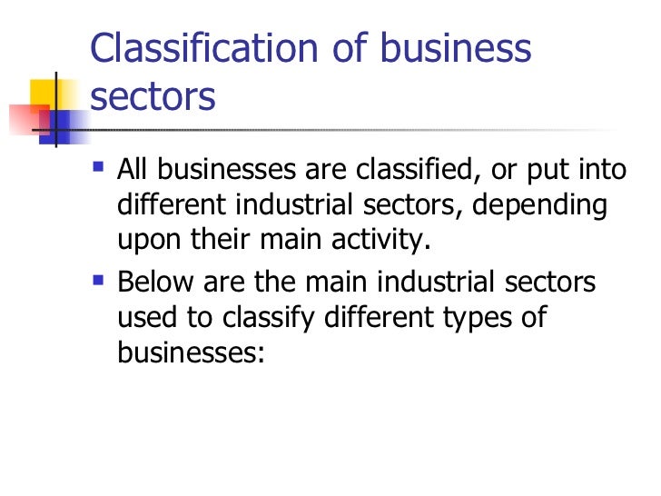 Industrial sectors