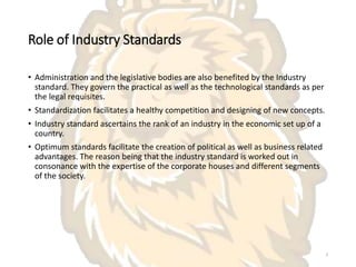 Industrial standards | PPTX
