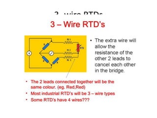 3- wire RTDs
 