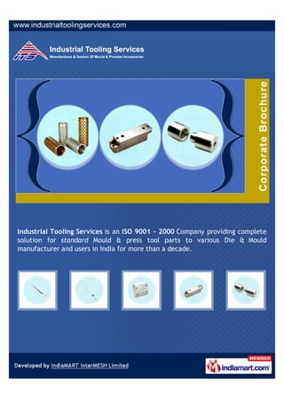 Industrial Tooling Services is an ISO 9001 - 2000 Company providing complete
solution for standard Mould & press tool parts to various Die & Mould
manufacturer and users in India for more than a decade.
 