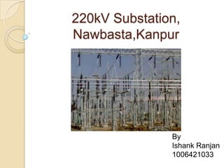 220kV Substation,
Nawbasta,Kanpur

By
Ishank Ranjan
1006421033

 