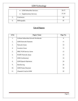 Industrial training report on GSM Techology at BSNL | PDF