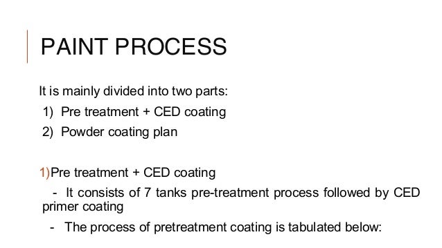 Pretreatment Process In Paint Shop Ppt Pretreatment Process In Paint Shop Ppt