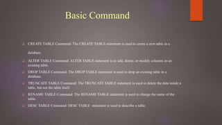 MySQL ppt | PPT