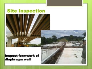 Site Inspection

Inspect formwork of
diaphragm wall

 