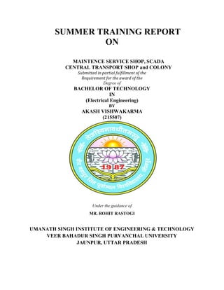 DLW Electrical Engineering industrial training Report | PDF