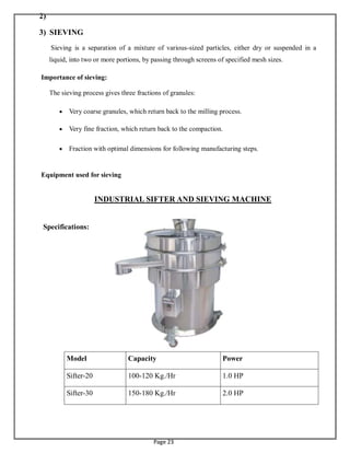 Under Seiving Sifter Process.pdf Industrial Training Report B. Pharm SR AKTU (1).pdf