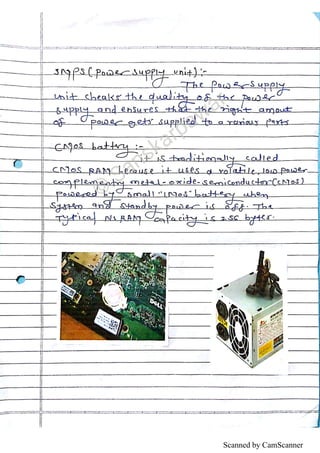 Industrial training report (computer hardware) | PDF