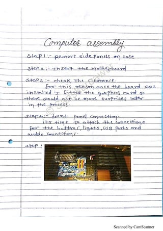 Computer Hardware Engineer Report Industrial training report (computer hardware) | PDF