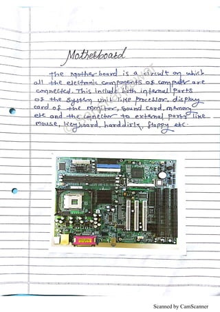 Industrial training report (computer hardware) | PDF