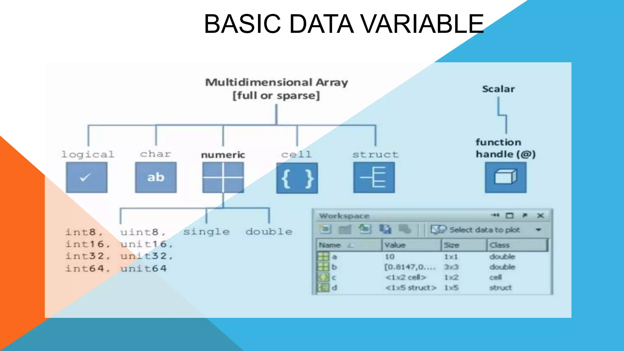 BASIC DATA VARIABLE
 