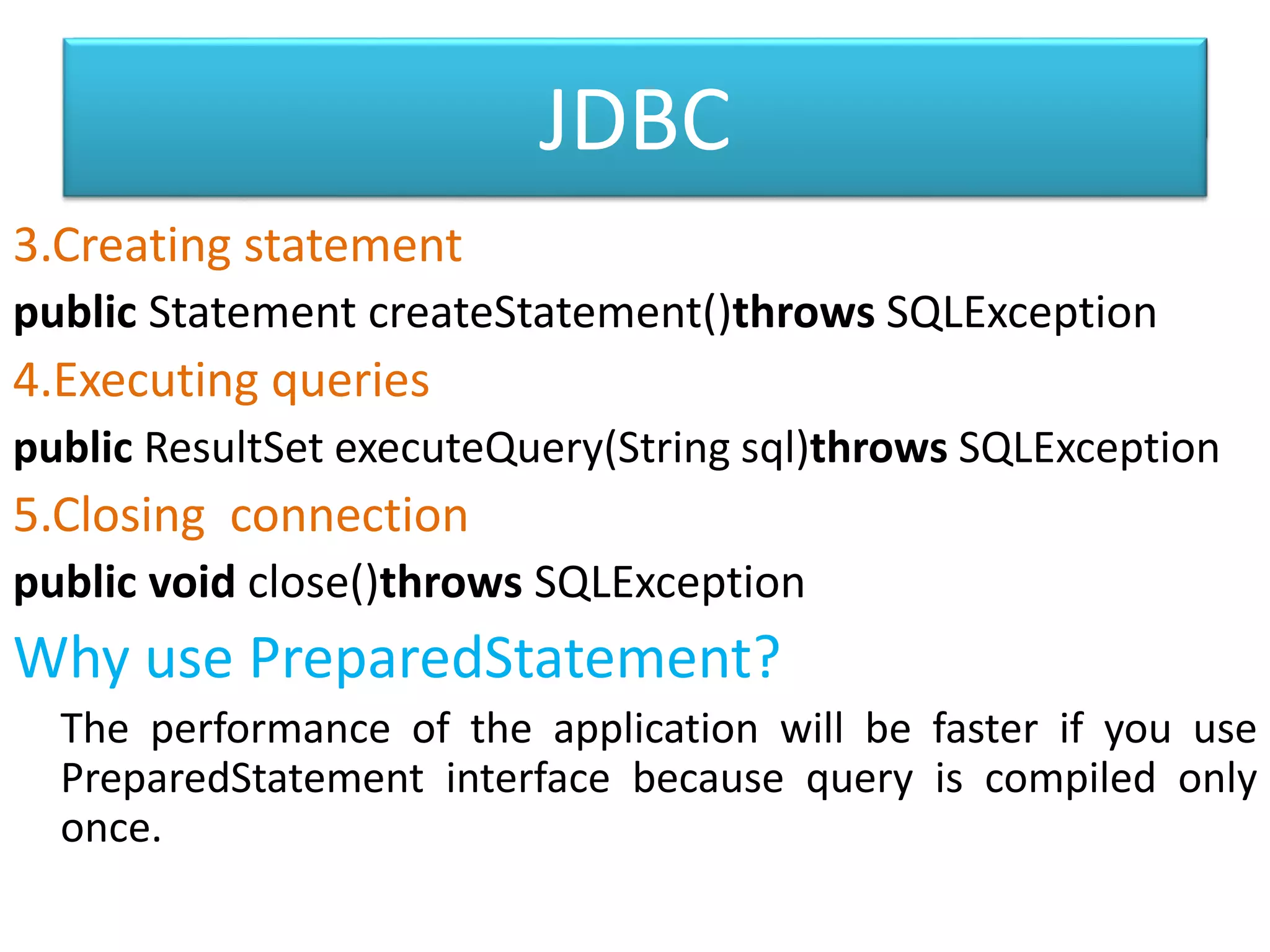 jdbc introduction | PPT