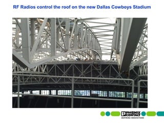RF Radios control the roof on the new Dallas Cowboys Stadium




7 | Presentation | Ira Sharp | 20 April 2010
 