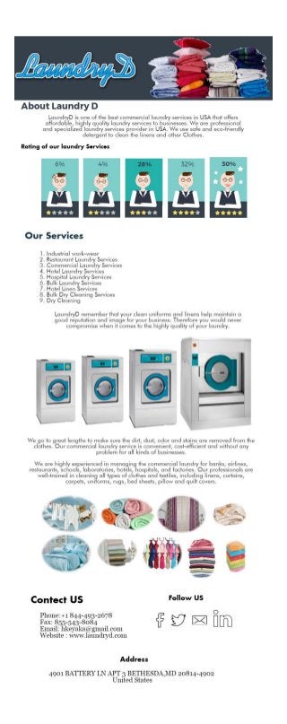 Industrial work wear and commercial laundry services