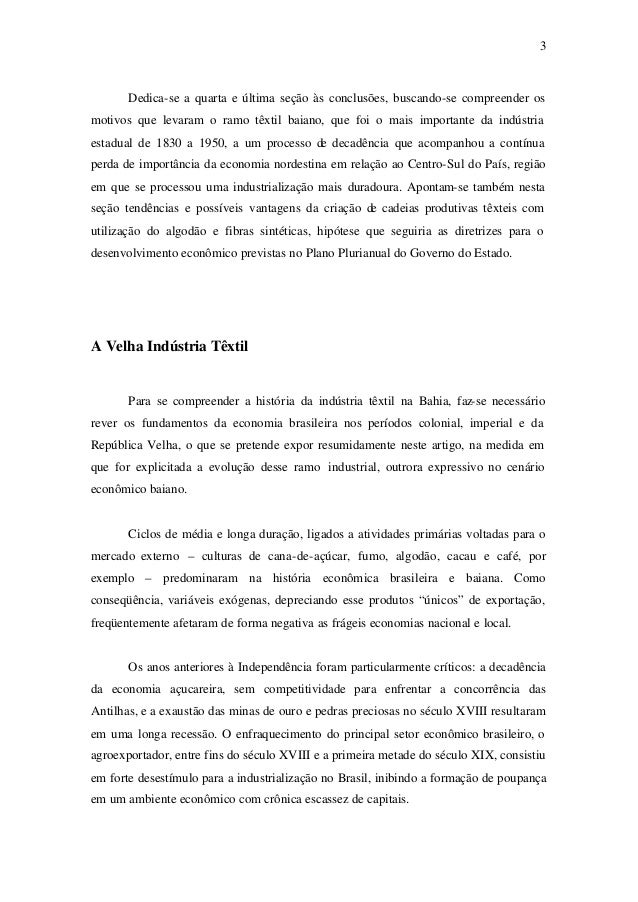 Artigo industria textil