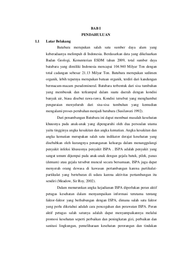 MAKALAH EPIDEMIOLOGI INDUSTRI BATU BARA DAN PENYAKIT