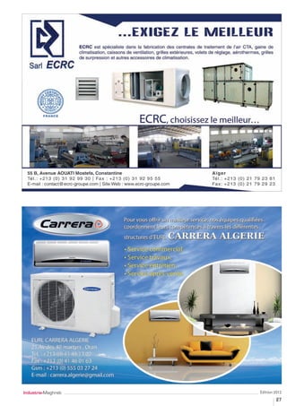 Industrie-Maghreb   Édition 2012
                            27
 