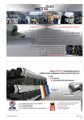 Industrie-Maghreb   Édition 2012
                            41
 