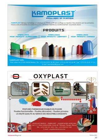 Industrie-Maghreb   Édition 2012
                            47
 
