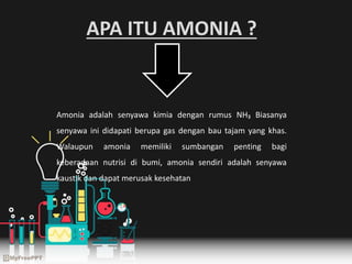 Mengapa Senyawa Amonia Sangat Penting dalam Industri?