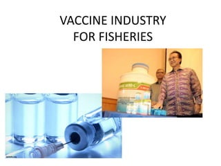 VACCINE INDUSTRY
FOR FISHERIES
 