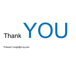Thank YOU
Prakash1.singh@in.ey.com
 