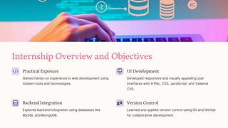 Internship Interface Industry-Internship-Summary-Report-Web-Development.pptx.pdf