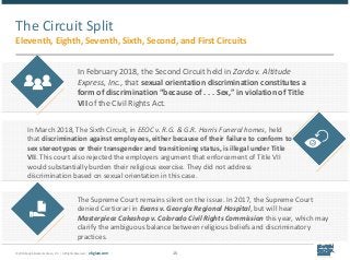 © 2018 Epstein Becker & Green, P.C. | All Rights Reserved. | ebglaw.com 15
The Circuit Split
Eleventh, Eighth, Seventh, Si...