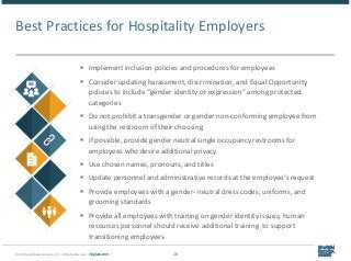 © 2018 Epstein Becker & Green, P.C. | All Rights Reserved. | ebglaw.com 16
Best Practices for Hospitality Employers
 Impl...