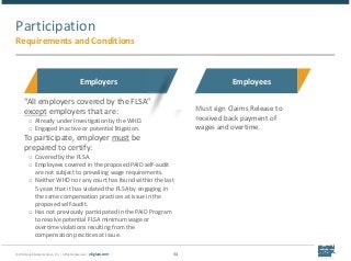 © 2018 Epstein Becker & Green, P.C. | All Rights Reserved. | ebglaw.com 34
Participation
Requirements and Conditions
Emplo...