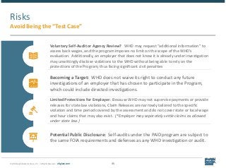 © 2018 Epstein Becker & Green, P.C. | All Rights Reserved. | ebglaw.com 35
Risks
Avoid Being the “Test Case”
Voluntary Sel...
