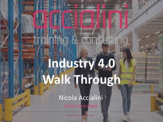 Accialini Training & Consulting
Senior Consultant
Industry 4.0
Walk Through
Nicola Accialini
 