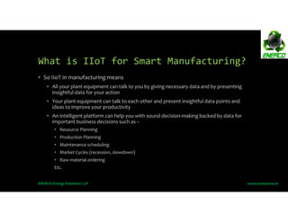 Industry 4.0 PPT PDF for Smart Manufacturing using IIoT (Industrial IoT ...