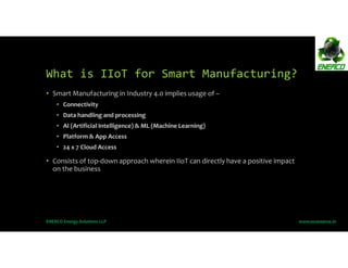 Industry 4.0 PPT PDF for Smart Manufacturing using IIoT (Industrial IoT ...