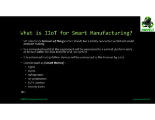 Industry 4.0 PPT PDF for Smart Manufacturing using IIoT (Industrial IoT ...