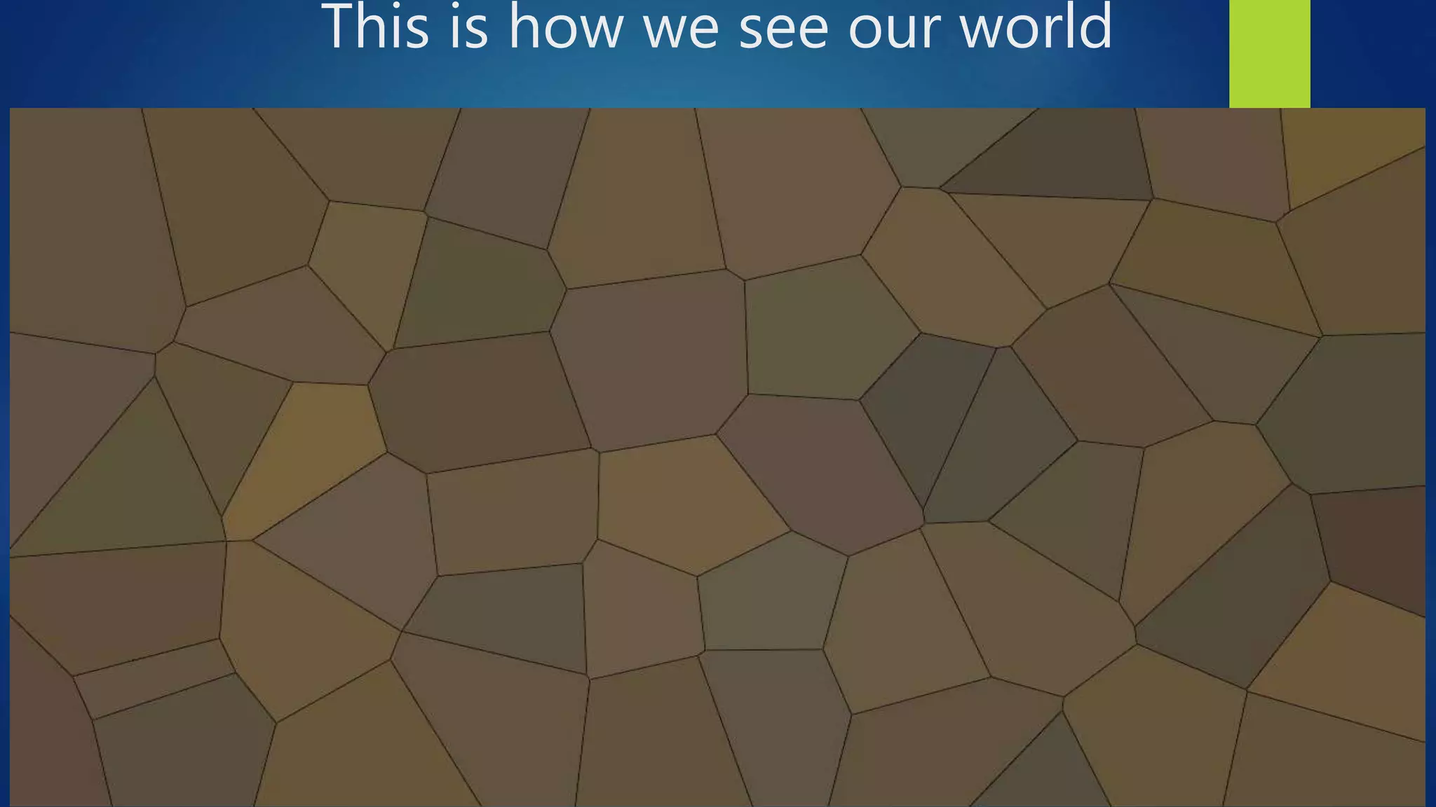 This is how we see our world